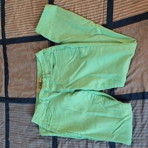 Light green skinny jeans